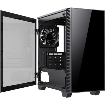 Компьютерный корпус, без блока питания mATX/ Gamemax Mini Abyss mATX case, black, w/o PSU, w/2xUSB3.0, w/1x12cm ARGB rear fan (FN-12Rainbow-M)