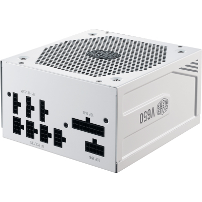 Блок питания 650 Ватт/ Power Supply Cooler Master V650 Gold-V2 White Edition, 650W, ATX, 135mm, 24pin, 12xSATA, 4xPCI-E(6+2), APFC, Full Modular, 80+ Gold