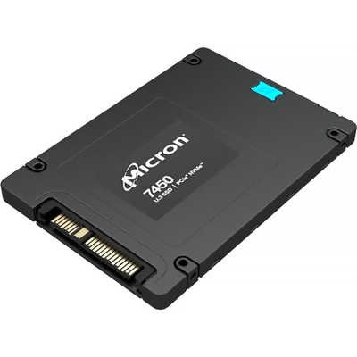 Micron SSD 7450 MAX, 6400GB, U.3(2.5" 15mm), NVMe, PCIe 4.0 x4, 3D TLC, R/W 6800/5600MB/s, IOPs 1 000 000/400 000, TBW 35000, DWPD 3 (12 мес.)