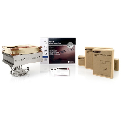 Кулер для процессора/ Noctua NH-C14S (119W, 4-pin, 142mm, tower, Al/Cu, fans: 1x140mm/82.5CFM/24.6dBA/1500rpm, LGA1700 , LGA1200 , LGA1156, LGA1155, LGA1151, LGA1150, LGA2066 , LGA2011-0, LGA2011-3 ( Square ILM ), AM4, AM5)