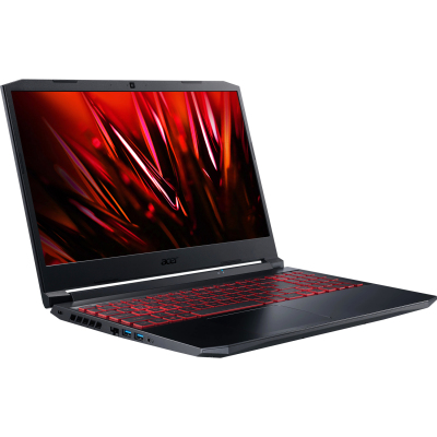 Ноутбук/ Acer Nitro 5 AN515-57-73W3 15.6"(1920x1080)/Intel Core i7 11800H(2.3Ghz)/16384Mb/512SSDGb/noDVD/Ext:nVidia GeForce RTX3050(4096Mb)/Cam/BT/WiFi/war 1y/2.3kg/Black/Dos