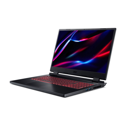 Ноутбук/ Acer Nitro 5 AN517-55-75EB 17.3"(1920x1080)/Intel Core i7 12700H(2.3Ghz)/16384Mb/512SSDGb/noDVD/Ext:nVidia GeForce RTX3070Ti(8192Mb)/Cam/BT/WiFi/war 1y/3kg/Black/noOS