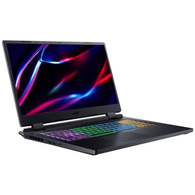 Ноутбук/ Acer Nitro 5 AN517-55-56DM 17.3"(1920x1080)/Intel Core i5 12500H(2.5Ghz)/8192Mb/512SSDGb/noDVD/Ext:nVidia GeForce RTX3050Ti(4096Mb)/Cam/BT/WiFi/war 1y/3kg/Black/noOS + EN kbd