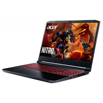 Ноутбук/ Acer Nitro 5 AN515-46-R6ER 15.6"(1920x1080)/AMD Ryzen 5 6600H(3.3Ghz)/16384Mb/512SSDGb/noDVD/Ext:nVidia GeForce RTX3060(6144Mb)/Cam/BT/WiFi/war 1y/2.4kg/Black/noOS