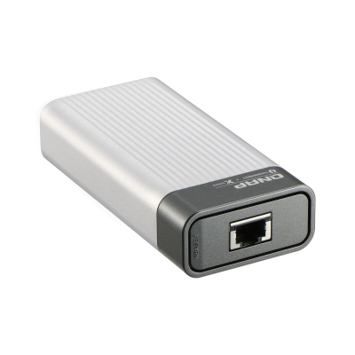 QNAP QNA-T310G1T Single port Thunderbolt 3 to single port 10GbE NBASE-T RJ-45 adapter, bus powered, 10Gbps; 5Gbps; 2.5Gbps; 1Gbps; 100Mbps