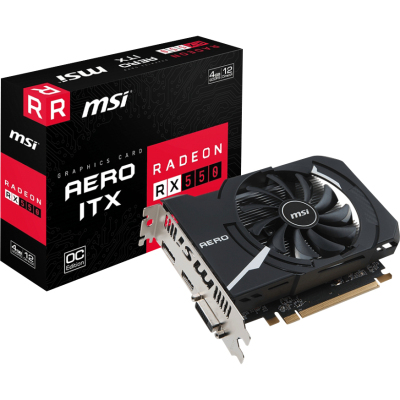 Видеокарта/ Radeon RX 550 AERO ITX 4G OC