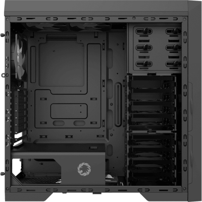 Компьютерный корпус ATX, без блока питания/ Gamemax Silent Max ATX case, black, w/o PSU, w/2xUSB3.0+2xUSB2.0, w/2x12cm top fans (GMX-WFBK), w/2x12cm front fans (GMX-WFBK), w/1x12cm rear fan (GMX
