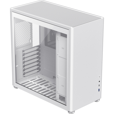 Компьютерный корпус, без блока питания ATX/ Gamemax Spark Pro Full White ATX case, white, w/o PSU, w/1xUSB3.0+1xType-C, 1xCombo Audio