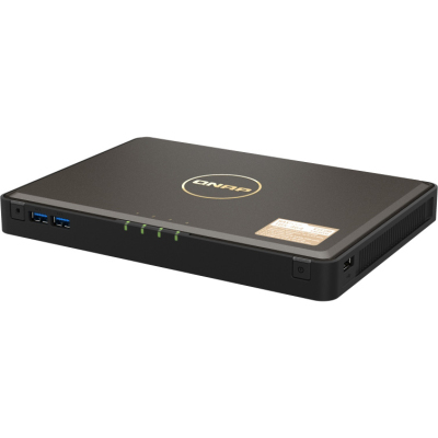 SMB QNAP TBS-464-8G NAS 4-bay M.2 NVMe, Intel Celeron N5105 4-core/4-thread 2.0-2.9 GHz, 8 GB DDR4, 2 x 2.5 GbE, 2xUSB 3.2 Gen 1 port, 3xUSB 2.0 port, 2xHDMI Output