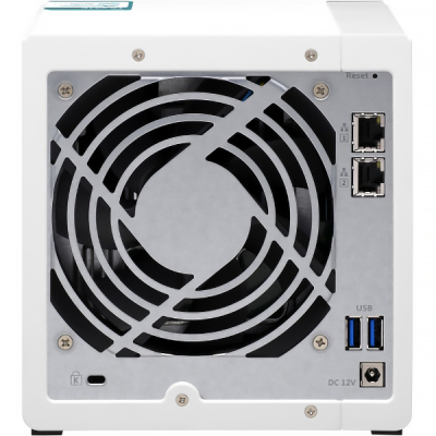 SMB QNAP TS-431K NAS 4 HDD trays. Alpine AL214, 4-core, 1.7GHz, 1 GB RAM, 2xGB Ethernet, USB 3.2x3