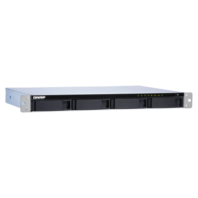 channel QNAP TS-431XeU-2G NAS 4 HDD trays, 10 GbE SFP+, rackmount, 1 PSU. ARM 4-core Cortex-A15 Annapurna Labs AL-314 1,7 GHz, 2 GB. W/o rail kit RAIL-B02