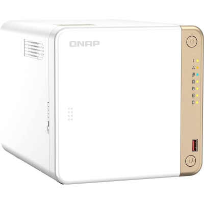 channel QNAP TS-462-2G NAS 4 HDD trays, 2 x M.2 NVMe PCIe Gen 3 x1, 2-core Intel Celeron N4505 2.9 GHz, 2 GB RAM (1 x 2GB) up to 16 GB (2 x 8GB), 1x2.5 Gigabit Ethernet , Slot PCIe Gen 3 x2, 2 USB 3.2 Gen 2 (10Gbps) Port, 2xUSB USB 2.0 port, 1xHDMI 2.0