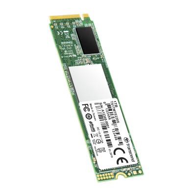 Твердотельный накопитель/ Transcend SSD MTE220S, 1024GB, M.2(22x80mm), NVMe 1.3, PCIe 3.0 x4, 3D TLC, R/W 3500/3200MB/s, IOPs 330 000/370 000, TBW 2200, DWPD 1.2 (5 лет)