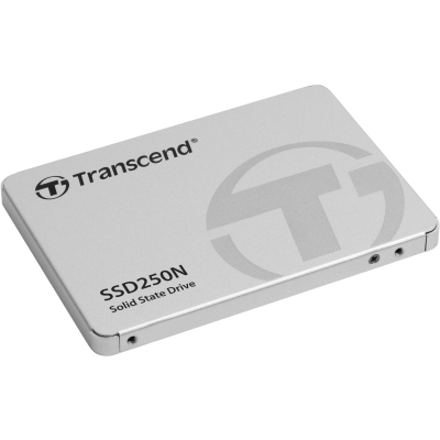 Твердотельный накопитель/ Transcend SSD SSD250N, 1TB, 2.5" 7mm, SATA3, 3D TLC, R/W 560/480MB/s, IOPs 82 000/80 000, TBW 1000, DWPD 0.55 (5 лет)