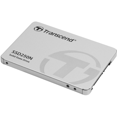 Твердотельный накопитель/ Transcend SSD SSD250N, 1TB, 2.5" 7mm, SATA3, 3D TLC, R/W 560/480MB/s, IOPs 82 000/80 000, TBW 1000, DWPD 0.55 (5 лет)