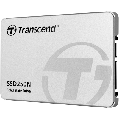 Твердотельный накопитель/ Transcend SSD SSD250N, 1TB, 2.5" 7mm, SATA3, 3D TLC, R/W 560/480MB/s, IOPs 82 000/80 000, TBW 1000, DWPD 0.55 (5 лет)