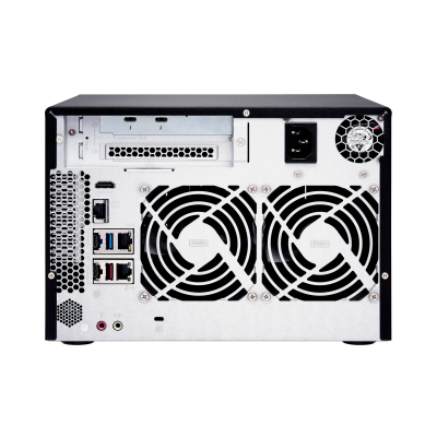 SMB QNAP TVS-672XT-i3-8G 6-Bay NAS, Intel Core i3-8100T 4-core 3.1 GHz Processor, 8GB DDR4 RAM (max 32GB RAM), 6x 2.5"/3.5" SATA HDD/SSD + 2x M.2 PCIe SSD slot, 2xGbE LAN, 1 x 10GBase-T, 2 x Thunderbolt 3 port