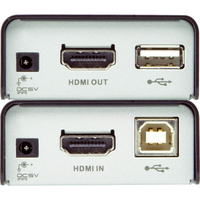 Удлинитель, HDMI, 60 метр., 2xHDMI+RJ45, F, без шнуров, 2xБ.П. 220> 5.3V, (по витой паредо 4kx2k 60HzHDTV /1080i/1080p/ HDMI USB EXTENDER W/EU ADP.