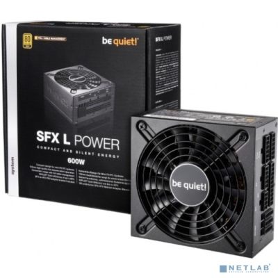 BeQuiet! SFX L Power 600W / SFX 3.3, APFC, 80 PLUS Gold, 120mm fan, full modular / BN239