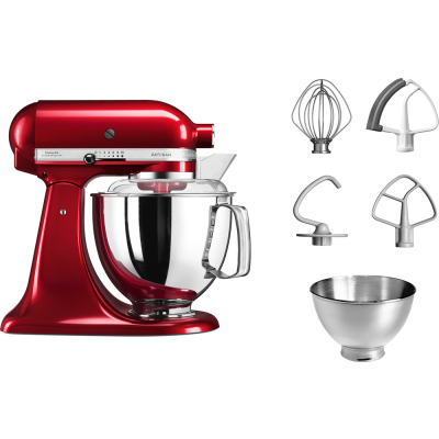 Настольный миксер с откидным блоком KitchenAid Artisan 4.8 л, карамельное яблоко, 5KSM175PSECA