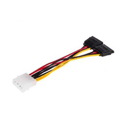 Кабель Molex 2xSata 0.2 m ATcom AT8605