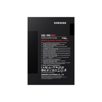 Твердотельный накопитель Samsung SSD 990 PRO, 1000GB (MZ-V9P1T0CW)