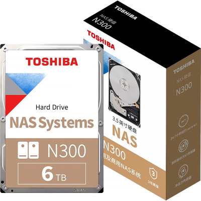 Жесткий диск Toshiba N300 NAS 6TB (HDWG460UZSVA)