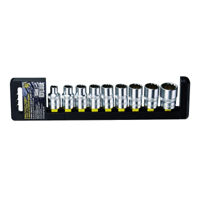 Набор головок торцевых 1/2 Spline 9 предметов (8-21 мм) BERGER BG2039