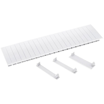 Заглушка IEK 12 мод. бел. 100шт/уп YZM10-12-K01