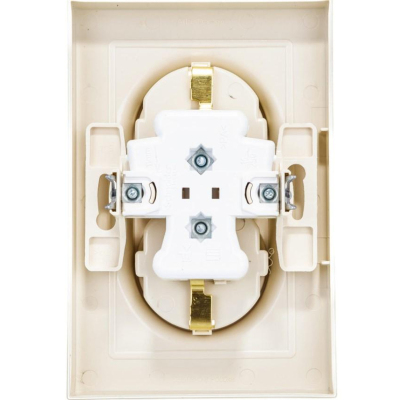 Розетка 2-ая с/з 16А SE AtlasDesign Беж. (ATN000224)