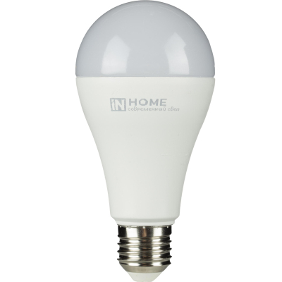 Лампа светодиодная LED-A65-VC 25Вт 230В Е27 4000К 2380 Лм IN HOME