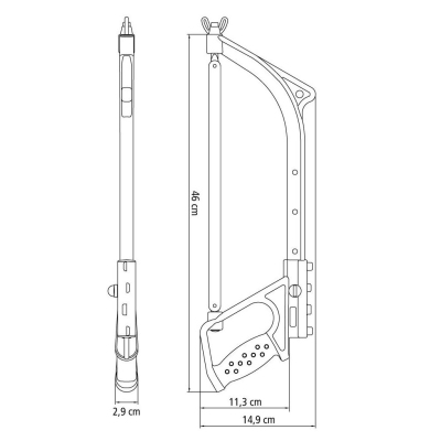 Ножовка по металлу регулир., полотно 150-300мм Tramontina MASTER 43304/012
