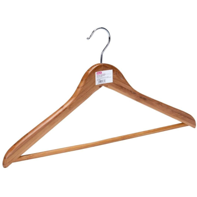 Вешалка Jas Плечики Attache BCU3013 плоск. перек, дер. бамбук/кр. хром