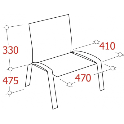 Стул FA_EChair Rio(ИЗО) черн, к/з черный V-14/PV-1