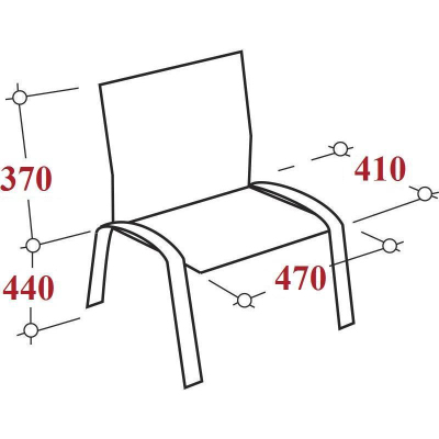 Стул UA_Rio (ИЗО) серая ткань C-38, каркас хром