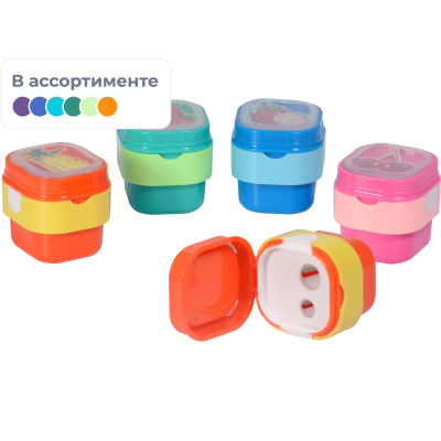 Точилка с контейнером BV КОРЗИНКА С ЯГОДАМИ 2 отвер. 4 вида в асс 35-0043