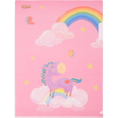 Папка уголок А4 №1 School Волшебный единорог 2шт/уп