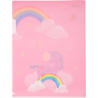 Папка уголок А4 №1 School Волшебный единорог 2шт/уп