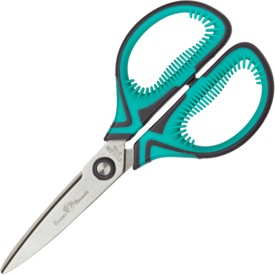 Ножницы Bruno Visconti PROFYCUT 145мм,прорезин.ручки, европодв.,зел.60-0055