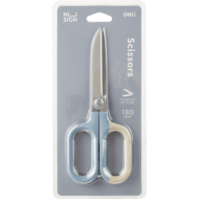 Ножницы Deli NuSign ENS055 180мм синий блистер