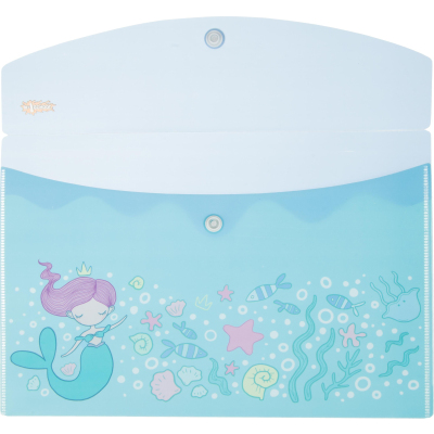 Папка-конверт на кнопке А5 №1 School Русалка 2шт/уп