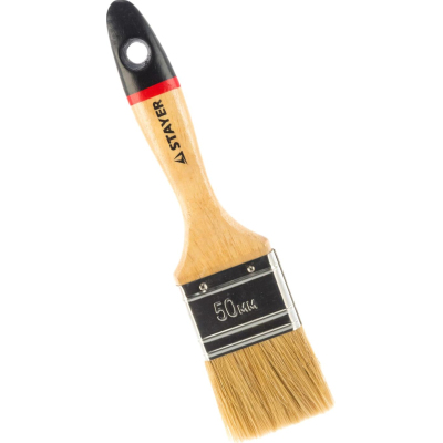 Кисть плоская STAYER UNIVERSAL-EURO, светлая нат. щетина, 50мм 0102-050