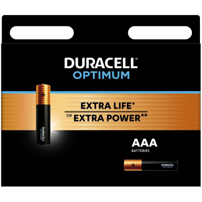 Элемент питания DURACELL LR03 BL10 OPTIMUM  (10/80/20000) (50 шт/уп)