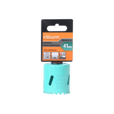 Коронка биметаллическая Sturm! d41мм, 5/8 (1090-04-BI-41)