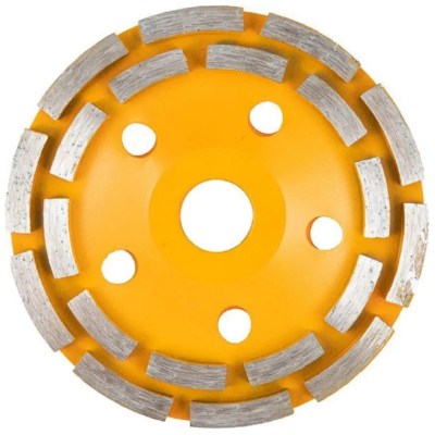 Чашка алмазная Вихрь зачистная, 125 мм, двухрядная (73/10/3/6)