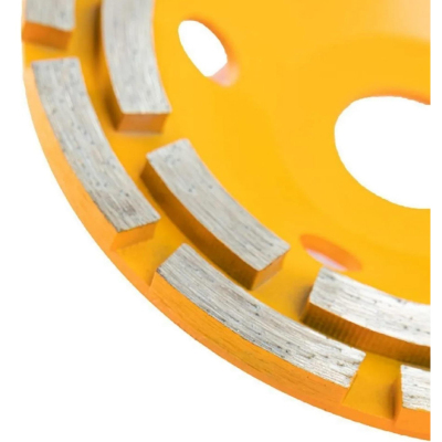 Чашка алмазная Вихрь зачистная, 125 мм, двухрядная (73/10/3/6)