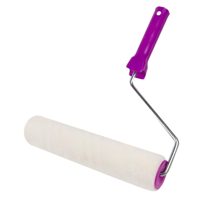 Валик велюровый для лака Krafor, D48 x 250 мм, бюгель 8 мм 53604