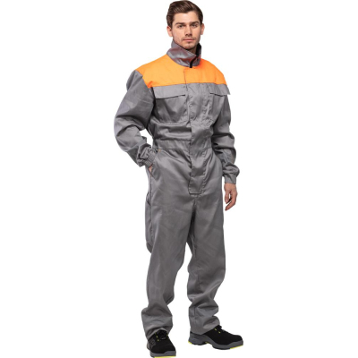 Комбинезон муж. л30-КБЗ серый/оранжевый (р.44-46) 182-188