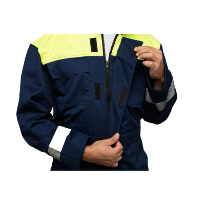 Комбинезон муж. л30-КБЗ синий/лимонный (р.48-50) 182-188