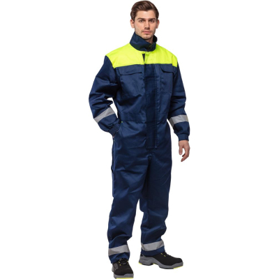 Комбинезон муж. л30-КБЗ синий/лимонный (р.52-54) 182-188